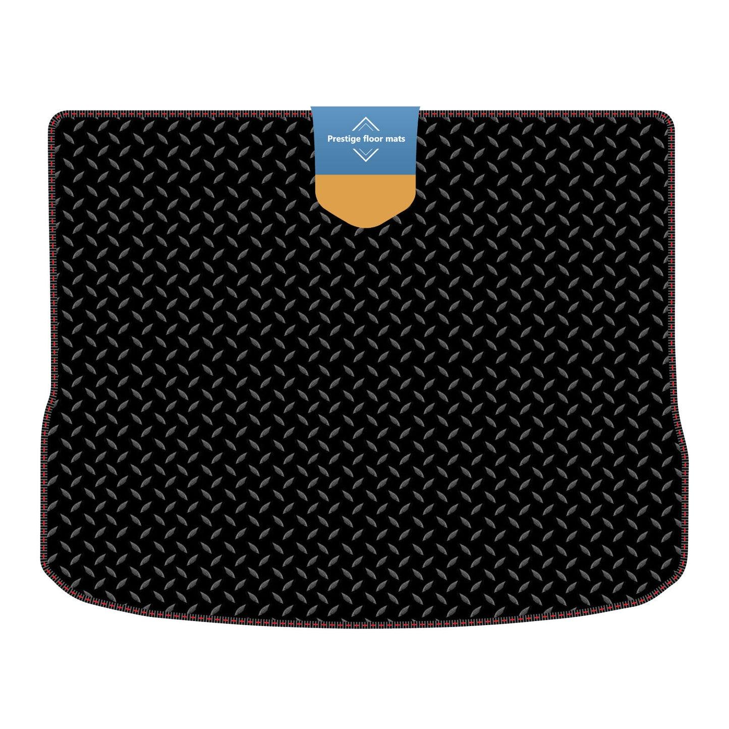 Fits Volkswagen Tiguan 2007-2016 Boot Mat in 3mm Rubber with Coloured Stitch