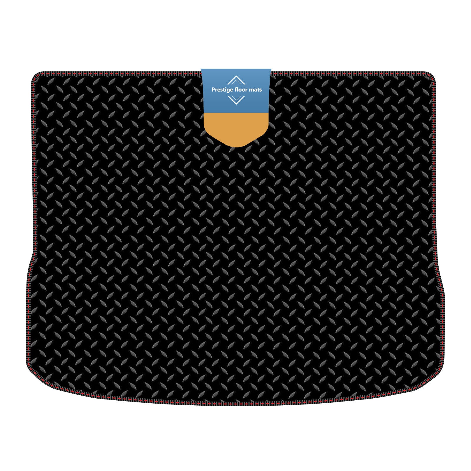 Fits Volkswagen Tiguan 2007-2016 Boot Mat in 3mm Rubber with Coloured Stitch