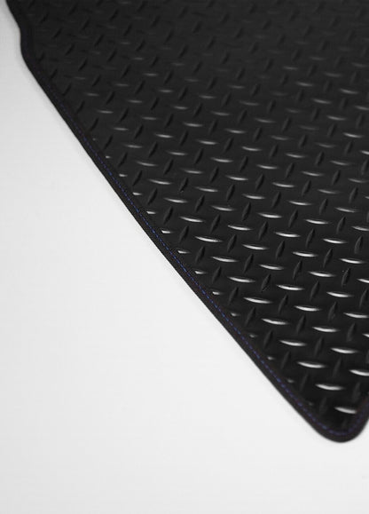 Fits Vauxhall Corsa-e 2020 on Boot Mat in 3mm Rubber with Coloured Stitch Edge