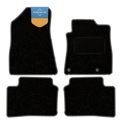 Fits Kia Niro EV Fully Electronic 2022 On Black Carpet with Coloured Stitch Edge