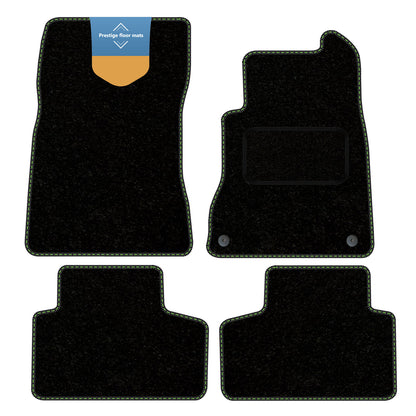 Fits Mercedes Benz GLB 2021 on Black Carpet with Coloured Stitch Edge