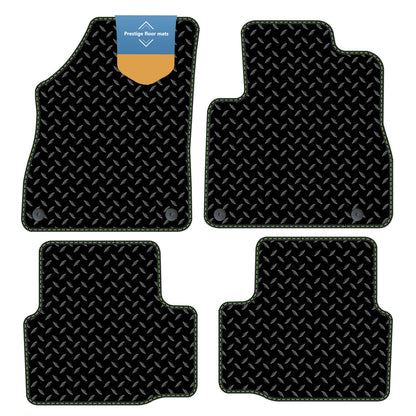 Fits Vauxhall Astra K 2015-2021 Black 3mm Rubber with Coloured Stitch Edge