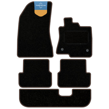 Fits Dacia Jogger 2021 on Black Carpet with Coloured Stitch Edge