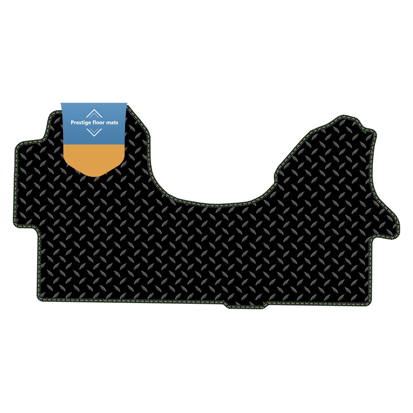 Fits Volkswagen Crafter 2006-2017 Black 3mm Rubber with Coloured Stitch Edge