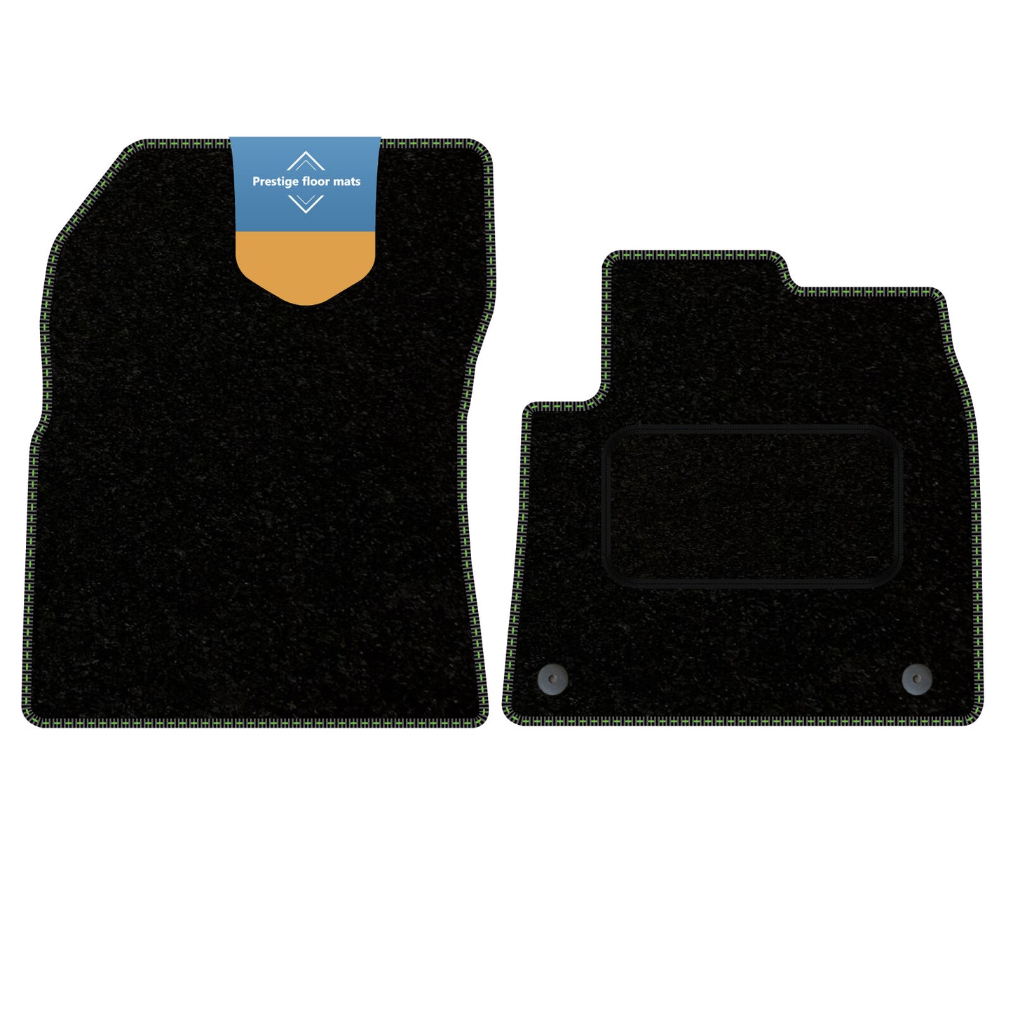 Fits Citroen Berlingo Van 2019 on Black Carpet with Coloured Stitch Edge