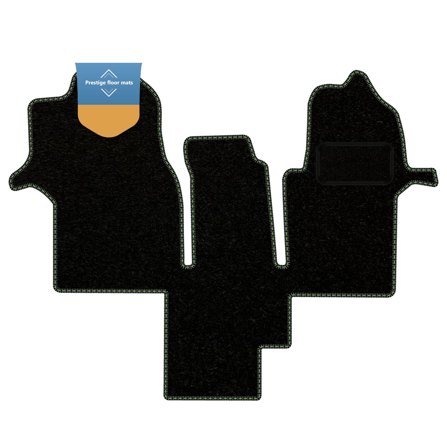 Fits MAN TGE Motorhome 2017 On Black Carpet with Coloured Stitch Edge