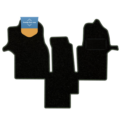 Fits MAN TGE Motorhome 2017 On Black Carpet with Coloured Stitch Edge