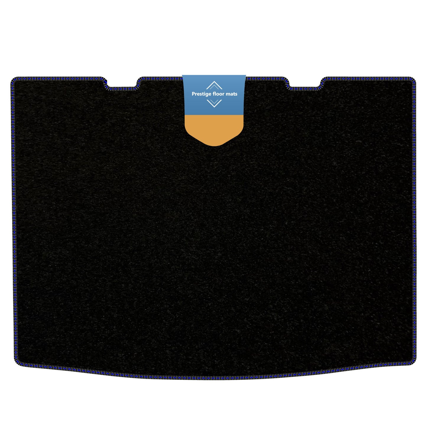 Fits VW Up 2012-2020 Lower Boot Mat Black Carpet with Coloured Stitch Edge