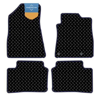 Fits Kia Niro EV Electric 2022 On Black 3mm Rubber with Coloured Stitch Edge