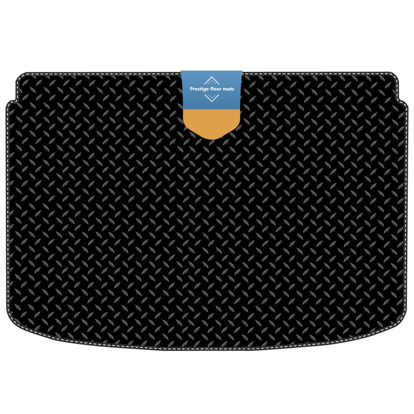 Fits Audi A1 2010-2018 Boot Shelf Mat in 3mm Rubber with Coloured Stitch Edge