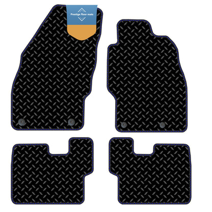 Fits Vauxhall Corsa D 2007-2014 Black 3mm Rubber with Coloured Stitch Edge
