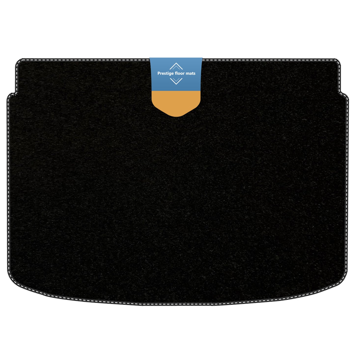 Fits Audi A1 Lower Boot Mat 2010-2018  Black Carpet with Coloured Stitch Edge