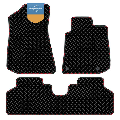 Fits Kia Niro HEV 2022 On Black 3mm Rubber with Coloured Stitch Edge