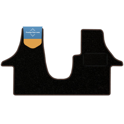 Fits Volkswagen T6 2015-2020 Facelift Black Carpet with Coloured Stitch Edge