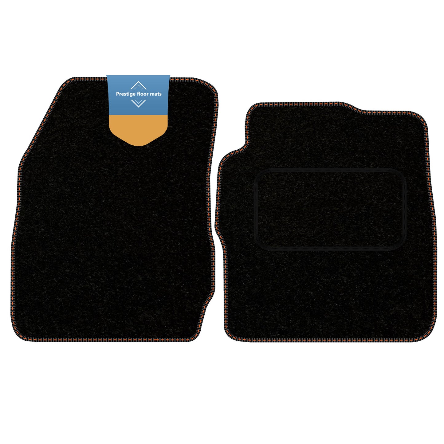 Fits Ford Transit Courier 2014 on Black Carpet with Coloured Stitch Edge