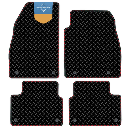 Fits Vauxhall Insignia 2013-2017 Black 3mm Rubber with Coloured Stitch Edge