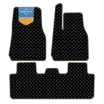 Fits Tesla Model Y 2022 on Black 3mm Rubber with Coloured Stitch Edge