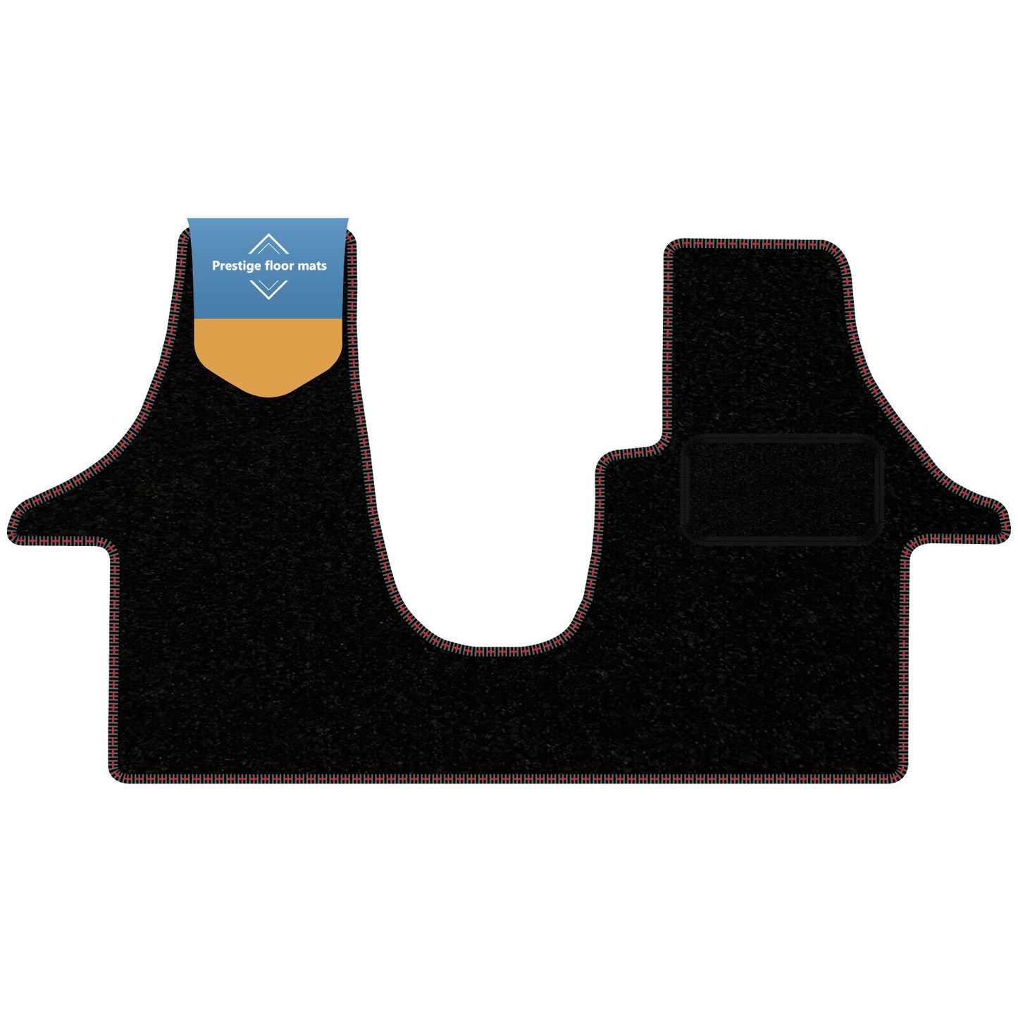Fits Volkswagen T6 2015-2020 Facelift Black Carpet with Coloured Stitch Edge