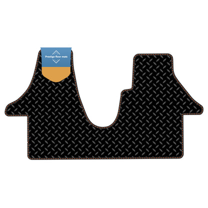 Fits Volkswagen T5 2003-2015 Black 3mm Rubber with Coloured Stitch Edge